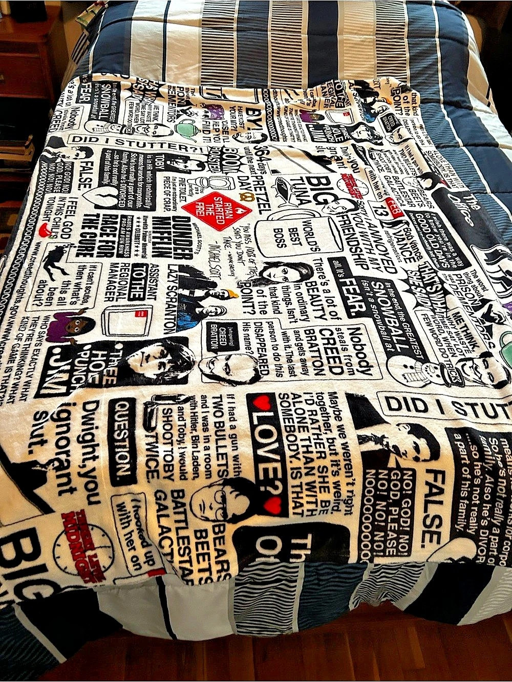The Office Fleece Throw Blanket
